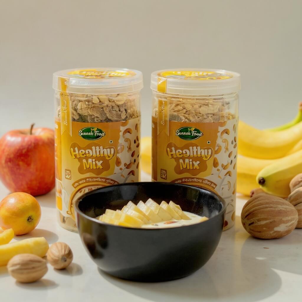 হেলদি মিক্স + খেজুর বাদাম বরফি 🎁 ১ কেজি স্পেশাল কম্বো অফার