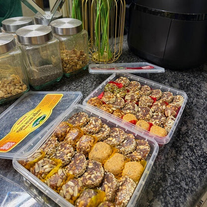 100% চিনিমুক্ত উচ্চ পুষ্টিগুণ সম্পন্ন খেজুর বাদাম বরফি - (১ কেজি)