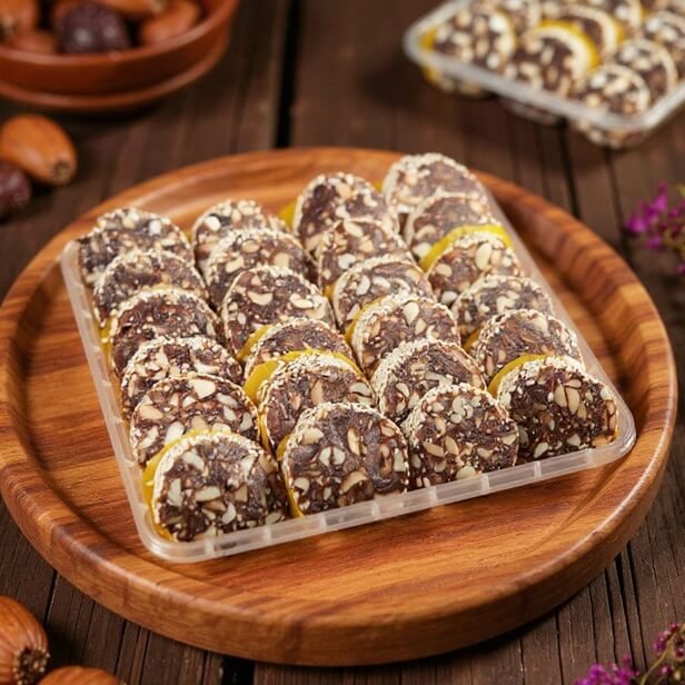 চিনিমুক্ত, খেজুর বাদাম বরফি ( স্লাইছ ) ১ কেজি