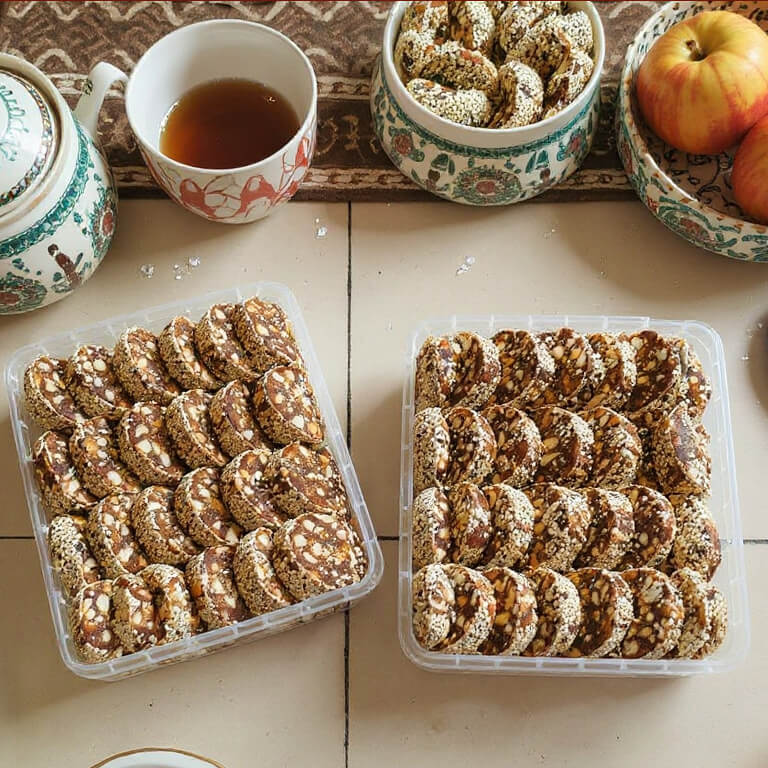 100% চিনিমুক্ত উচ্চ পুষ্টিগুণ সম্পন্ন খেজুর বাদাম বরফি -( স্লাইছ ) ১ কেজি