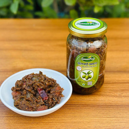 Jolpai Achar (Olive Pickle) জলপাই আচার (৪০০ গ্রাম)